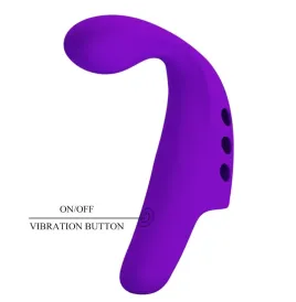 PRETTY LOVE - GORGON PURPLE RECHARGEABLE FINGER VIBRATOR